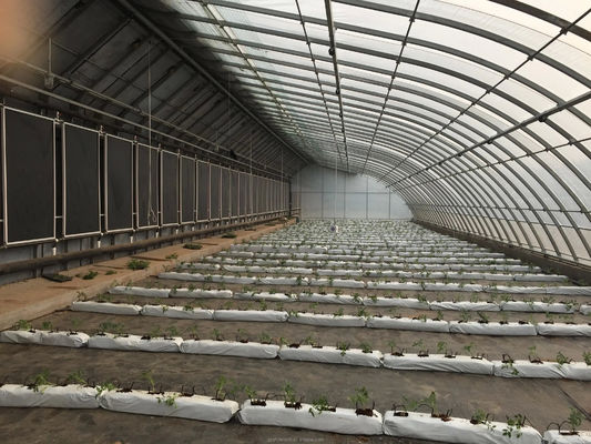 Serre agricole a lunghezza singola con sistema di isolamento a coltre di riscaldamento