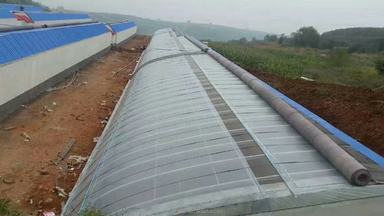 Serre agricole a lunghezza singola con sistema di isolamento a coltre di riscaldamento