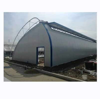 Serra solare 50-120m di lunghezza con struttura in acciaio galvanizzato a doppio arco