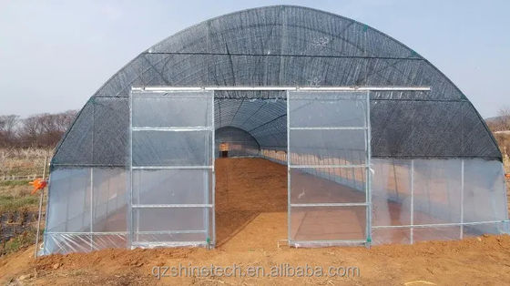 Copertina del film 50x8m Single Span Type Agricultural Tunnel Serra con altezza da 3,5 a 5 metri