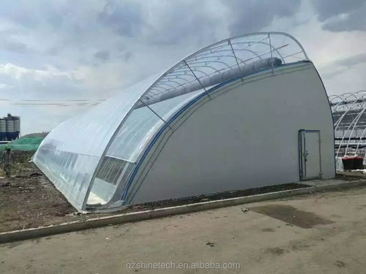 Serre solari a muro di mattoni a uno strato larghezza 8-16 m con copertura isolante