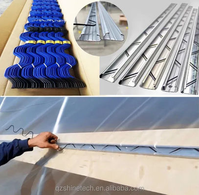 Accessoio per pellicole per serre con filo a molla a molla a uno strato di plastica